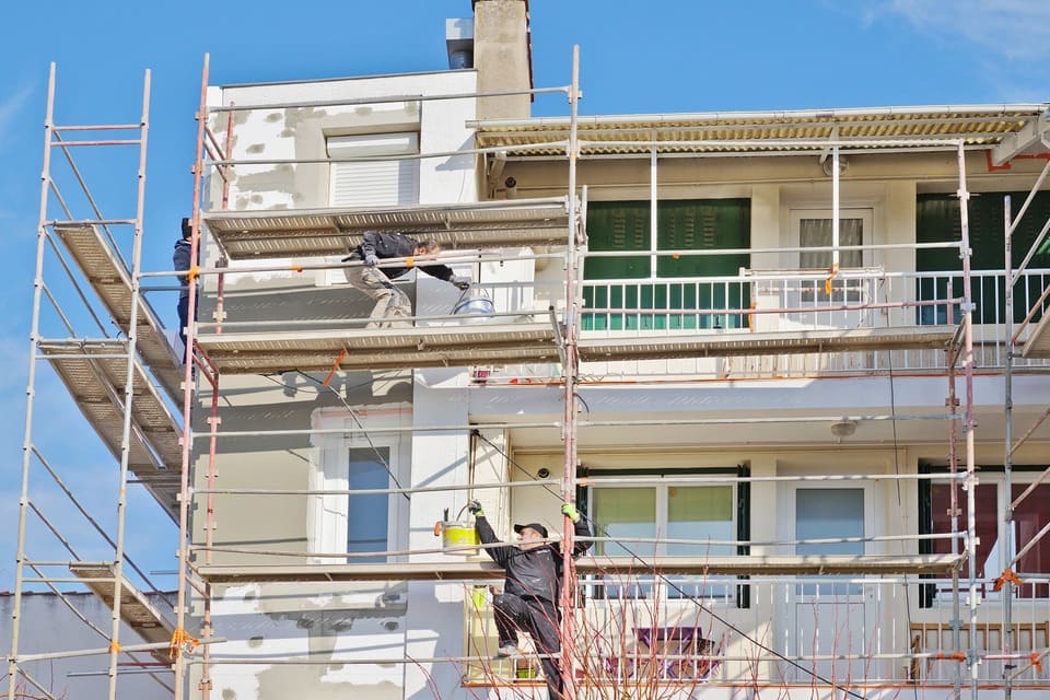 3 - ravalement de facade en cours